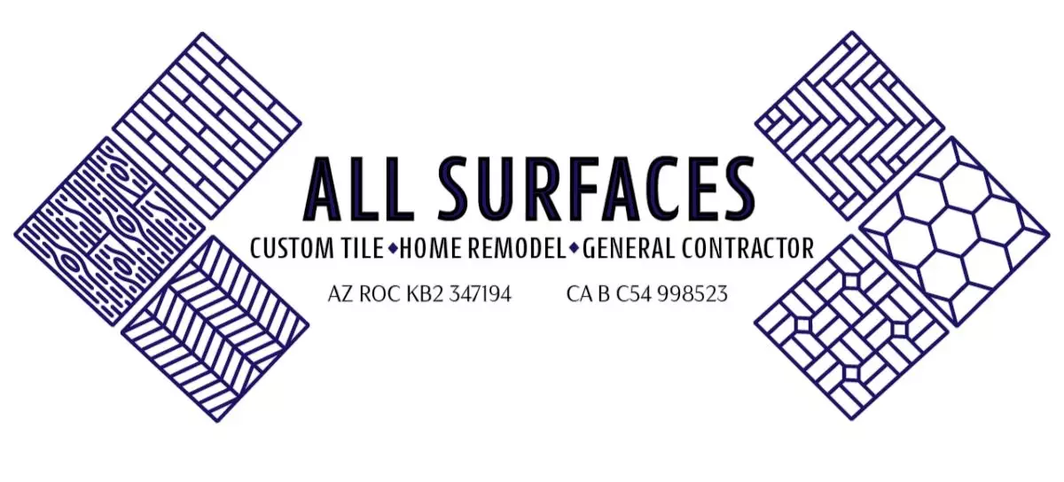 Geometric tile patterns, kitchen and bathroom remodels in Fort Mohave; licensed contractor AZ ROC KB2 347194, CA B C54 998523.